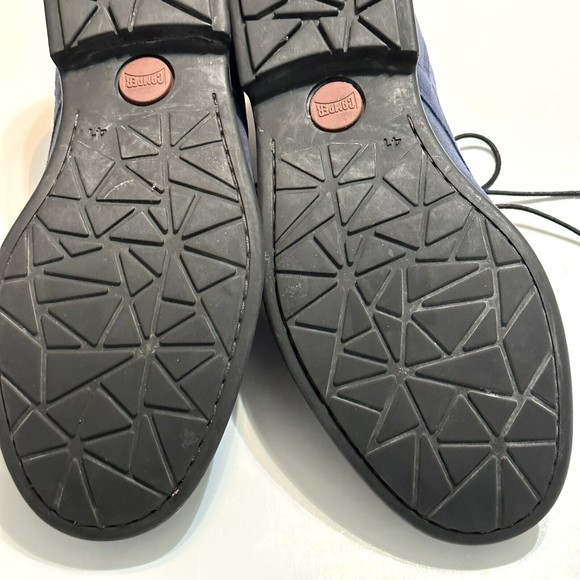 Camper Shoes US Mens Size 8 Oxford Derby Navy Blue Suede Leather Lace Up EU 41 - Picture 10 of 14